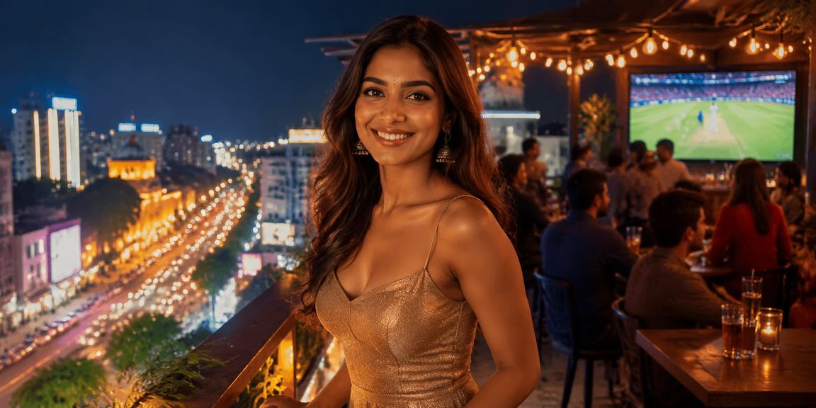 Bangalore MG Road night market with vibrant cricket betting atmosphere