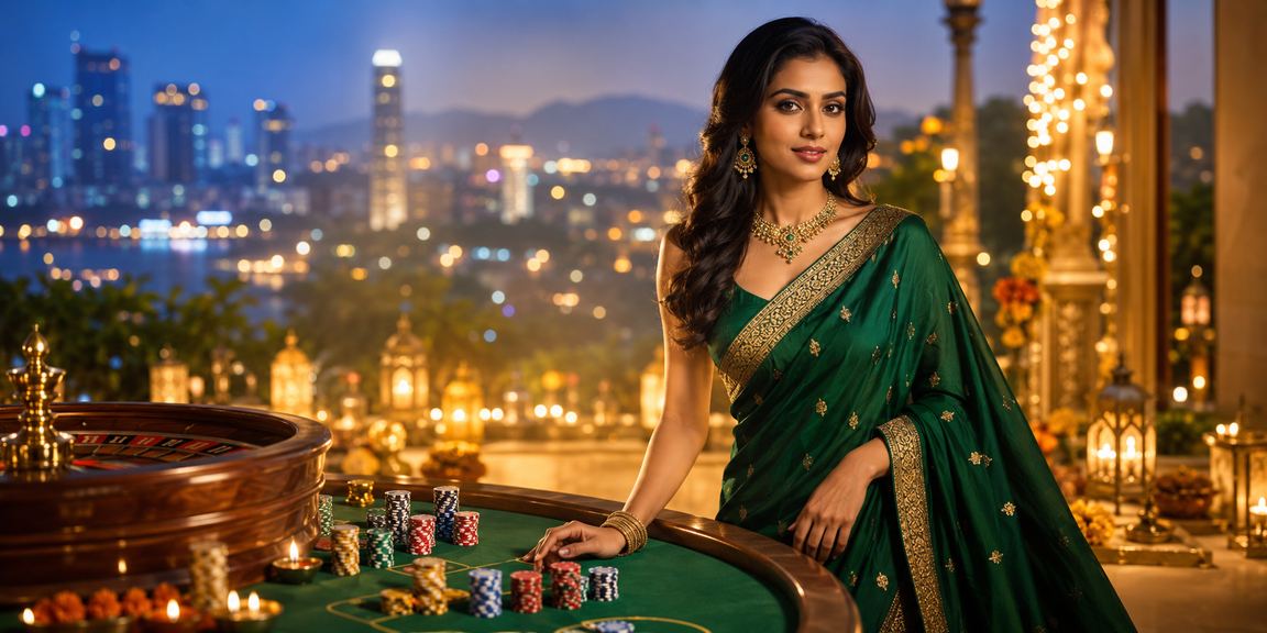 Lottery ticket and traditional saree in Pune market